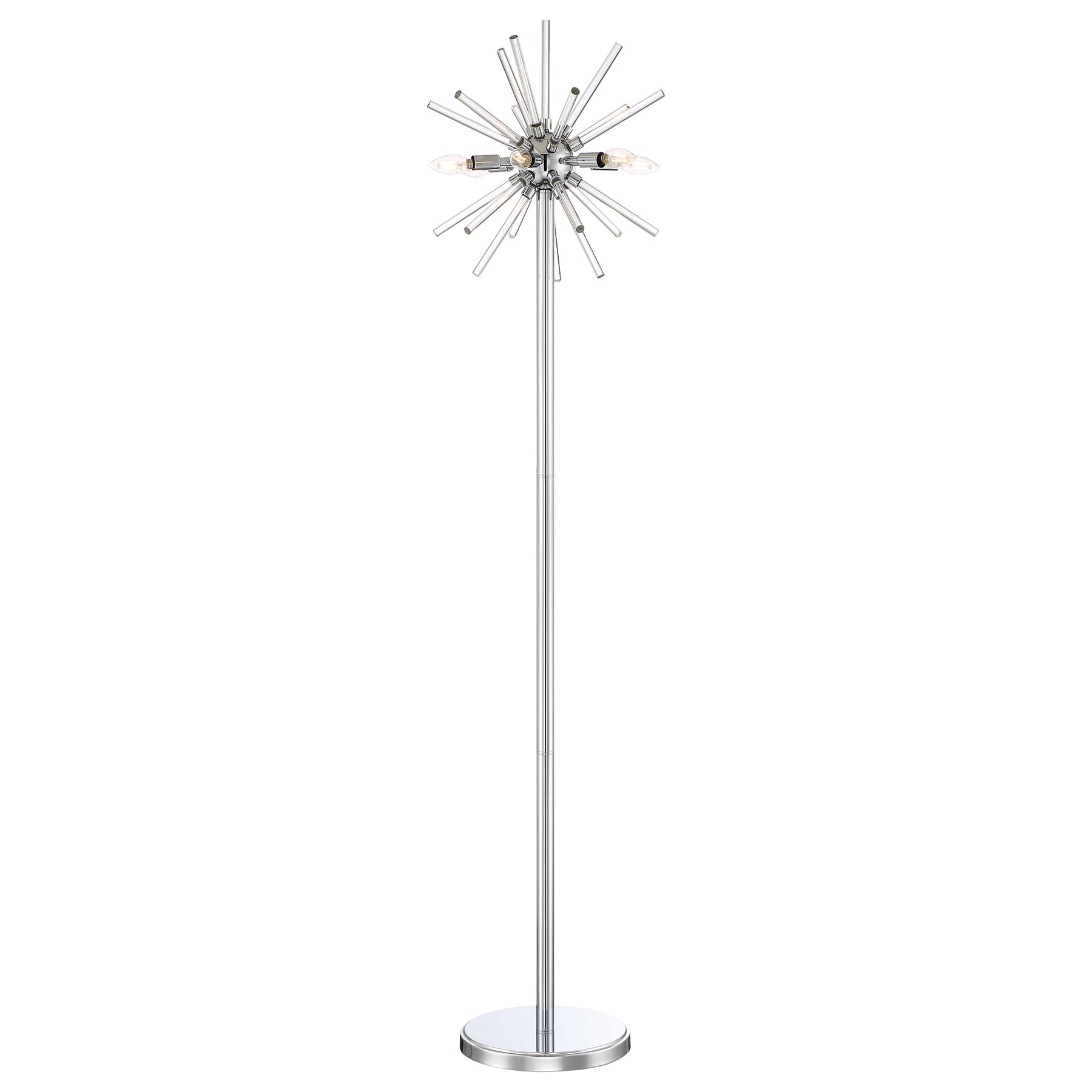 George Kovacs Spiked 6-Light 71" Floor Lamp in Chrome