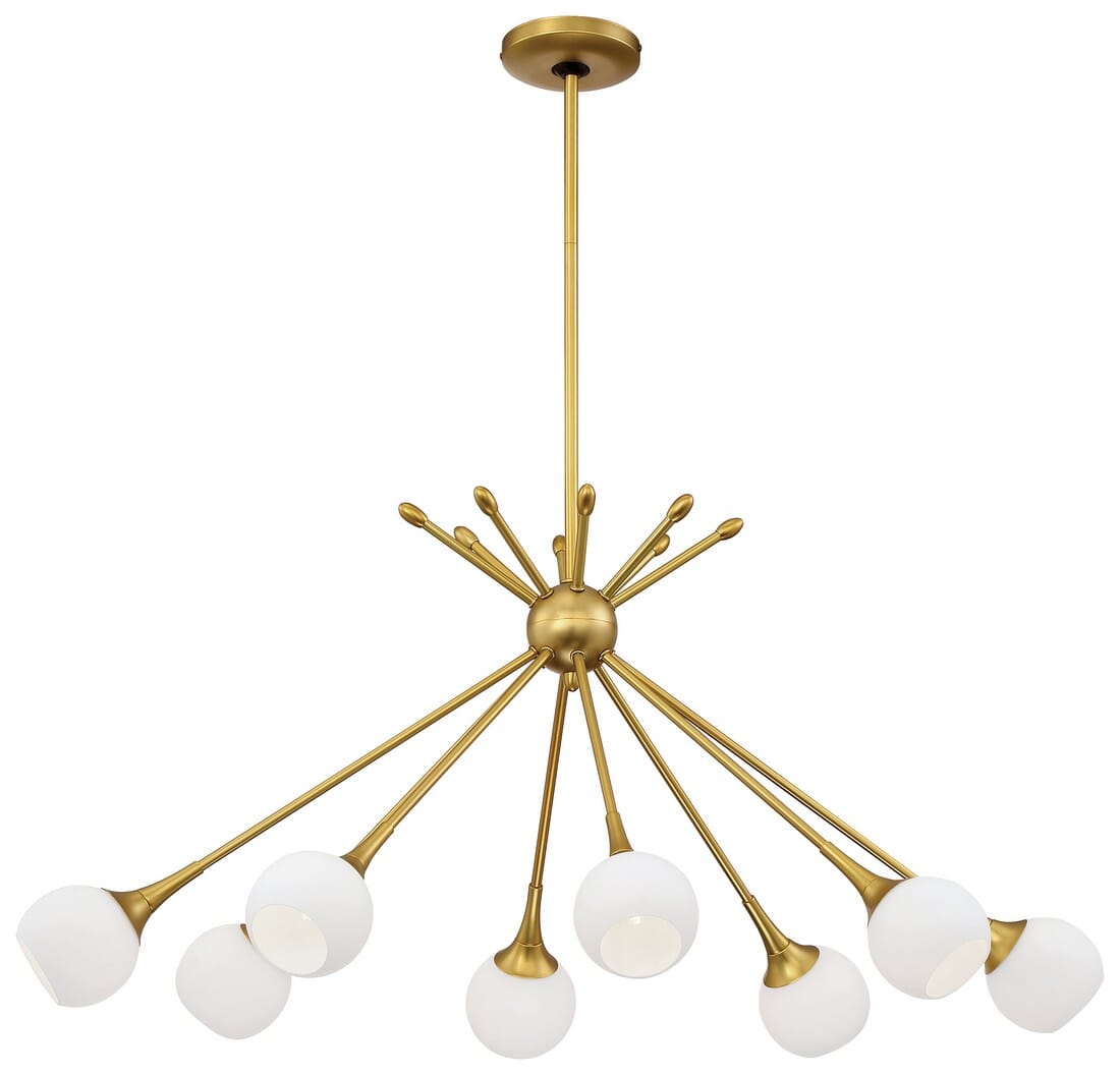 George Kovacs Pontil 8-Light 22" Island Light in Honey Gold