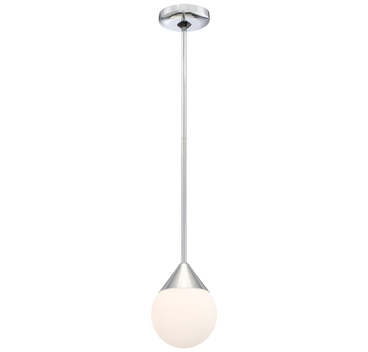 George Kovacs Simple 6" Pendant Light in Chrome