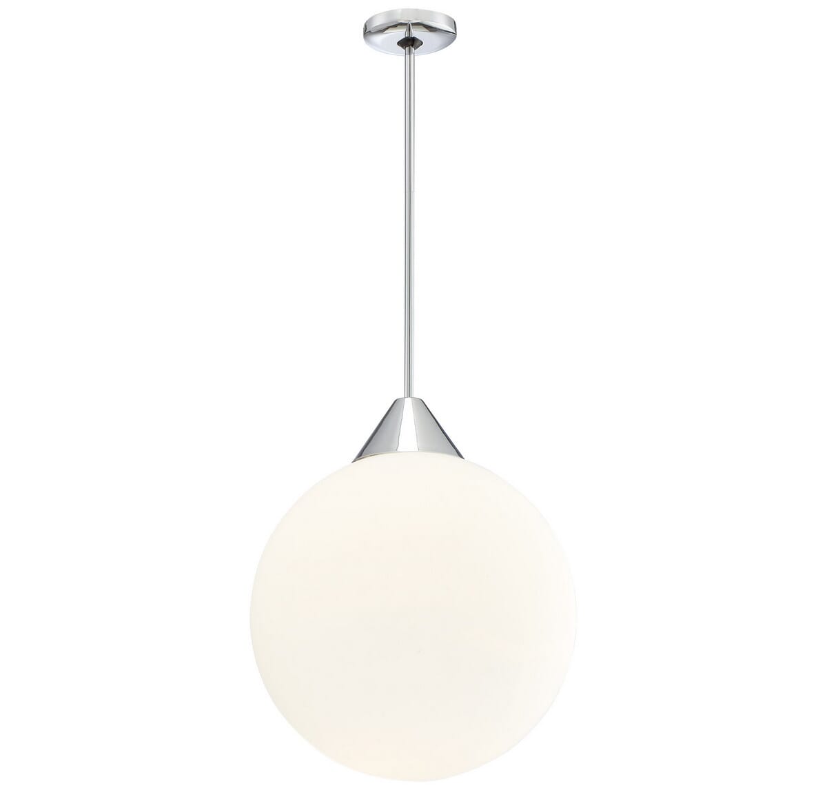 George Kovacs Simple 16" Pendant Light in Chrome