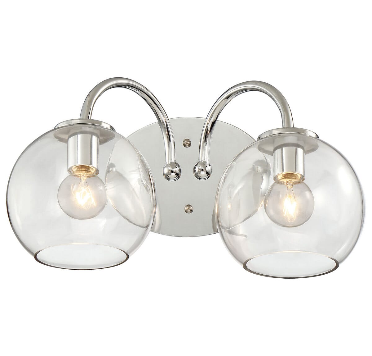 George Kovacs Exposed 2-Light 16" Bathroom Vanity Light in Chrome