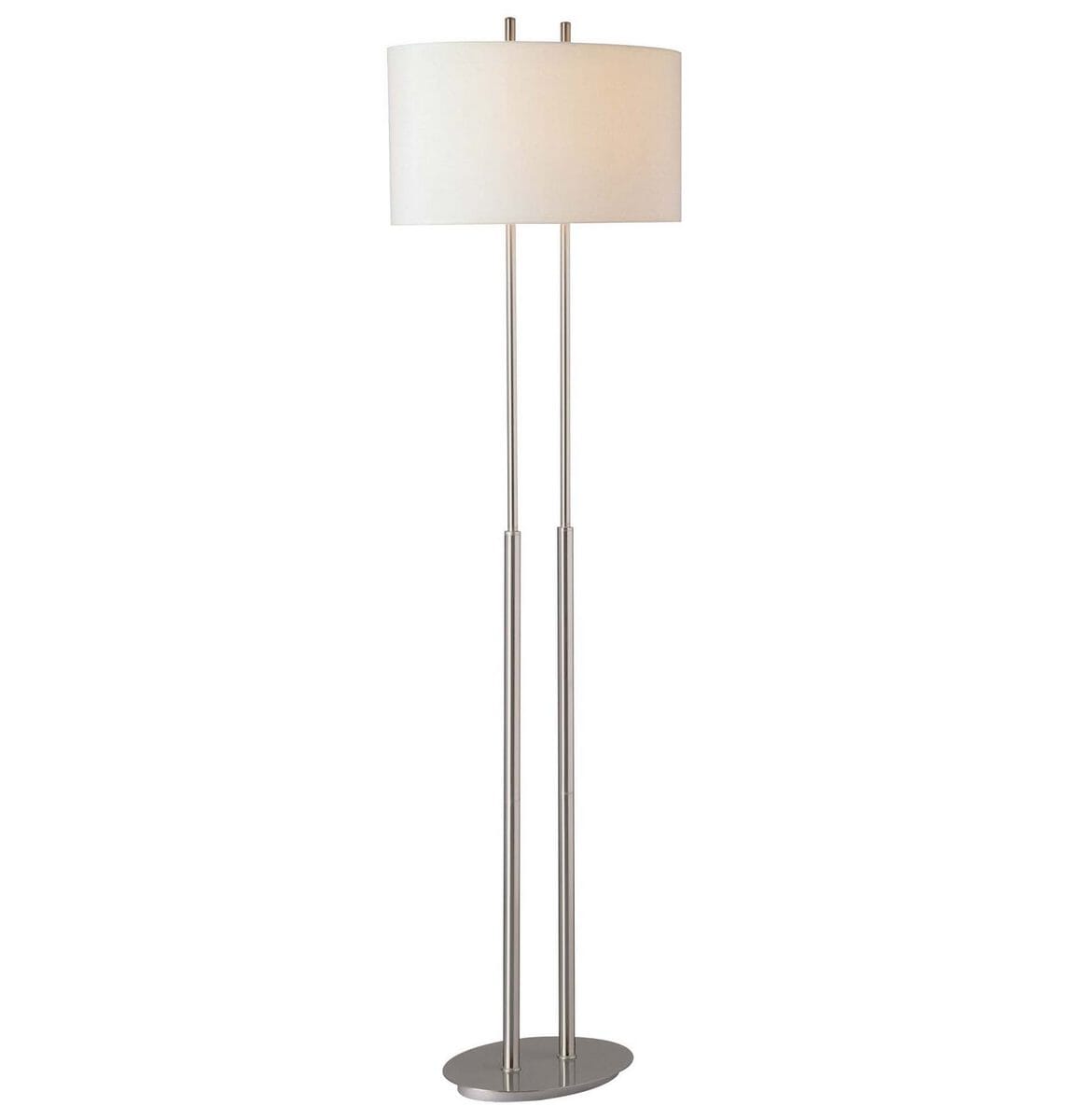 George Kovacs 2-Light 62" Floor Lamp in Brushed Nickel