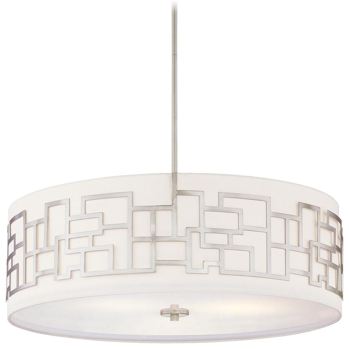 George Kovacs Alecia's Necklace 4-Light 24" Pendant Light in Brushed Nickel