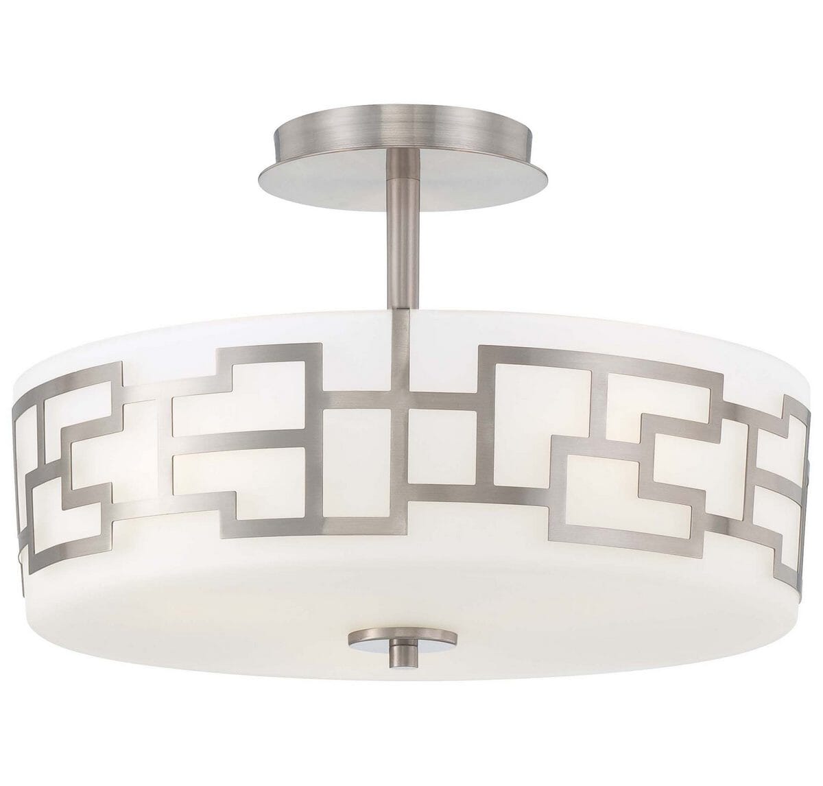 George Kovacs Alecia'S Necklace 3-Light 15" Ceiling Light in Brushed Nickel