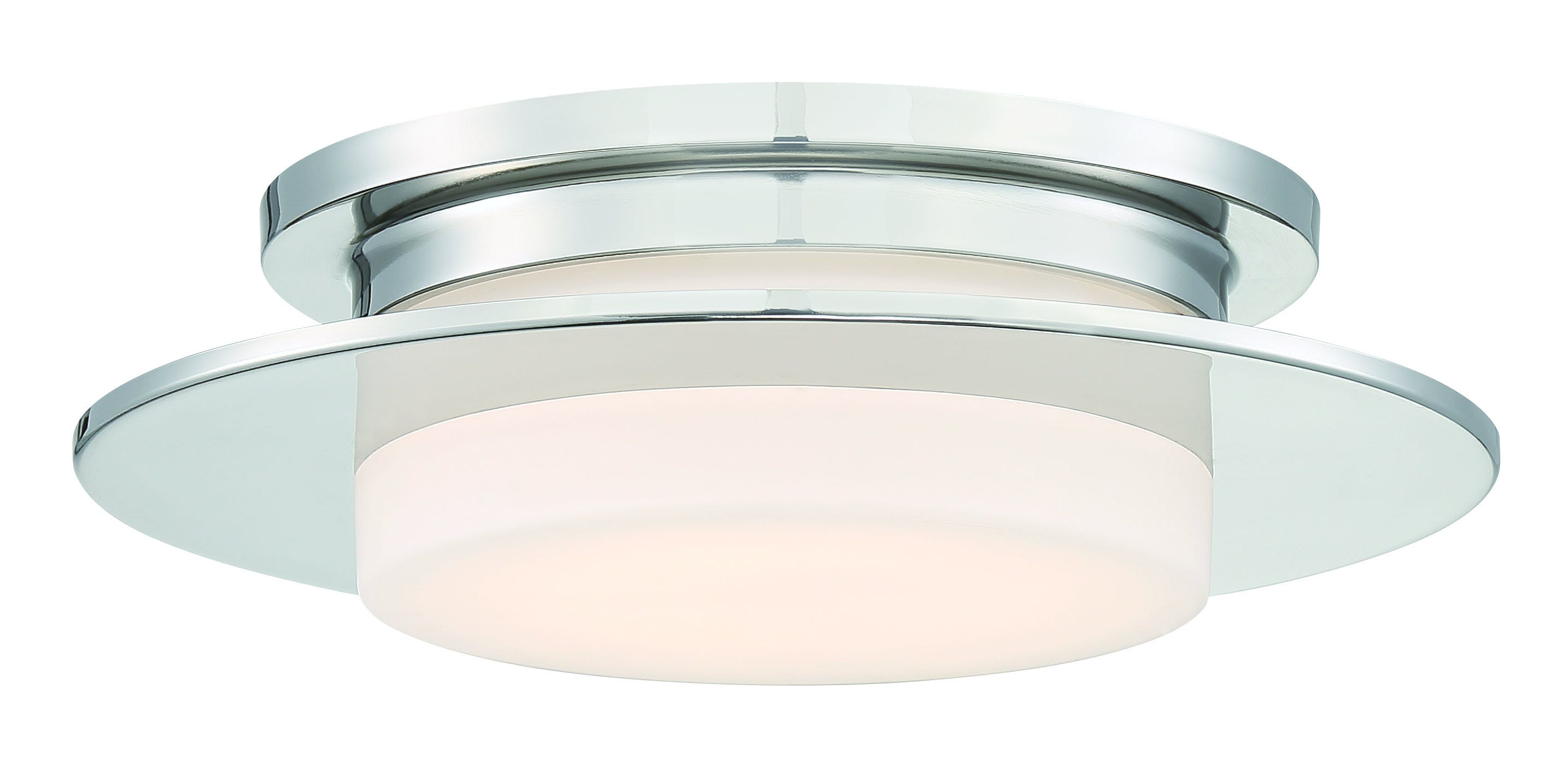 George Kovacs Press 14" Ceiling Light in Polished Nickel