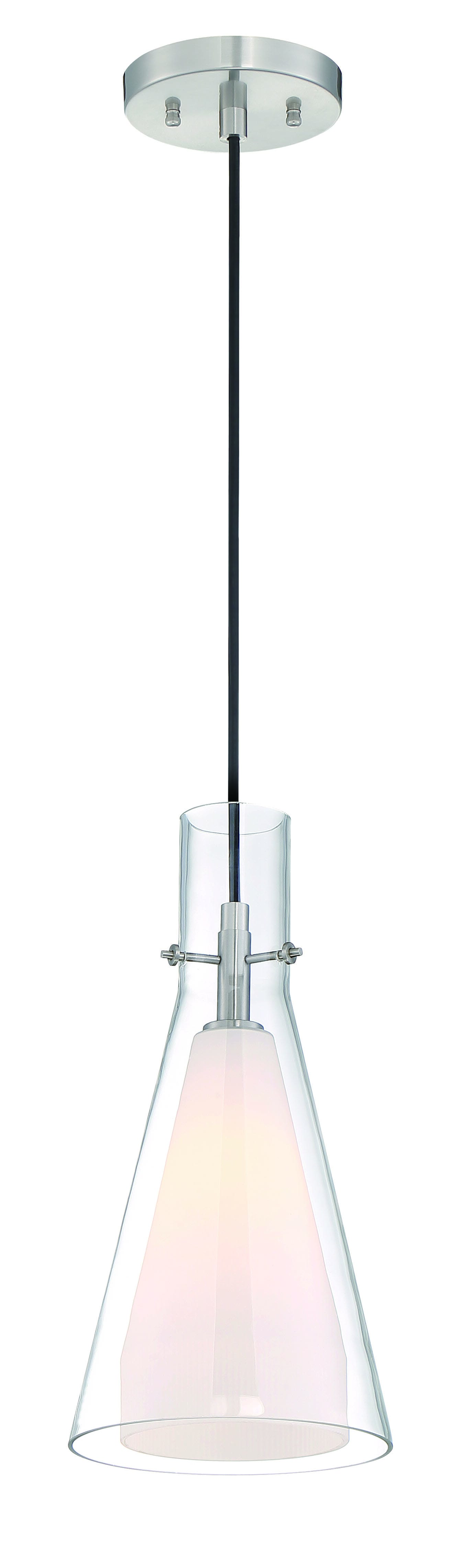 George Kovacs Taper 7" Pendant Light in Brushed Nickel