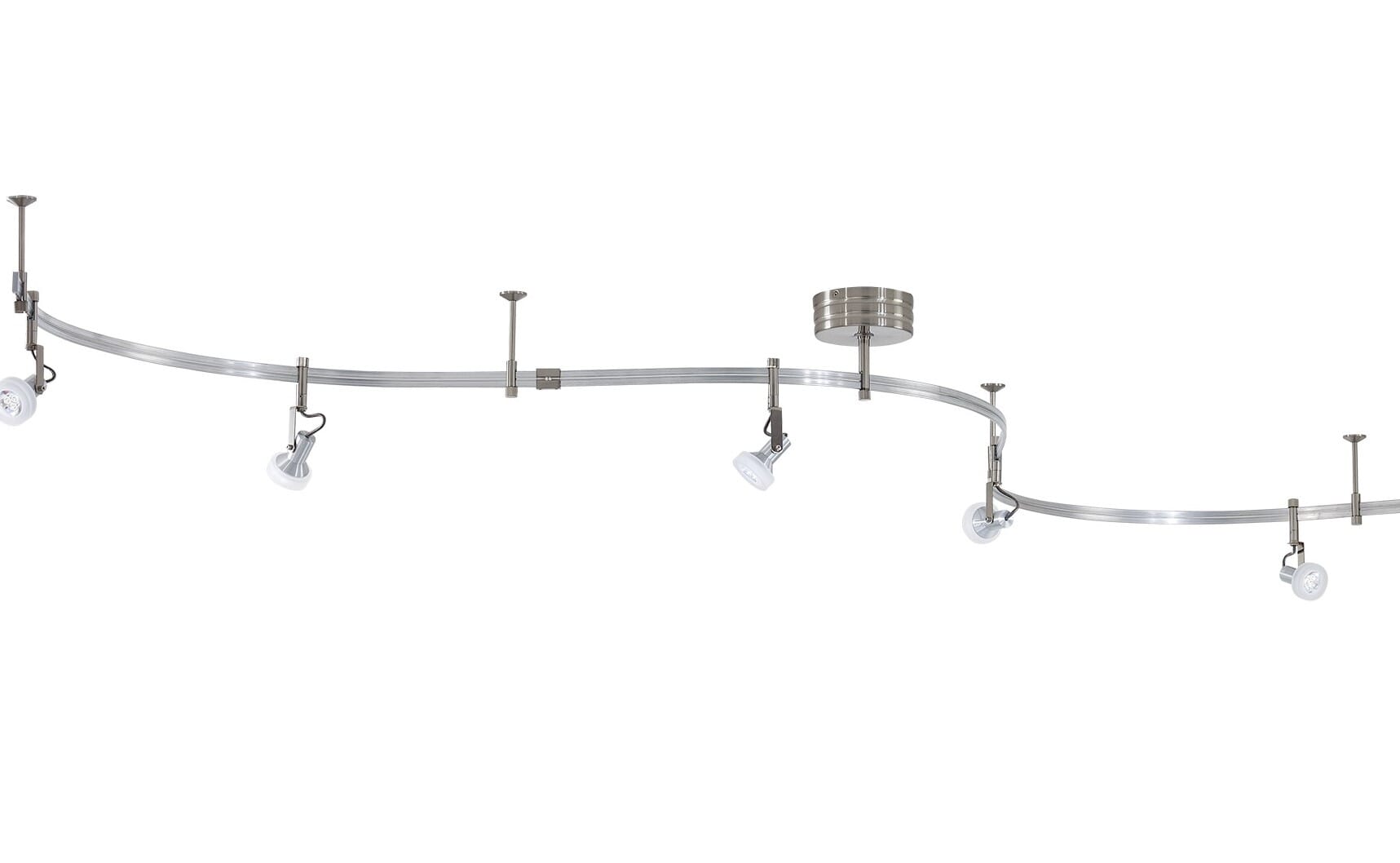 George Kovacs GK Lightrail 5-Light Track Light in Brushed Nickel