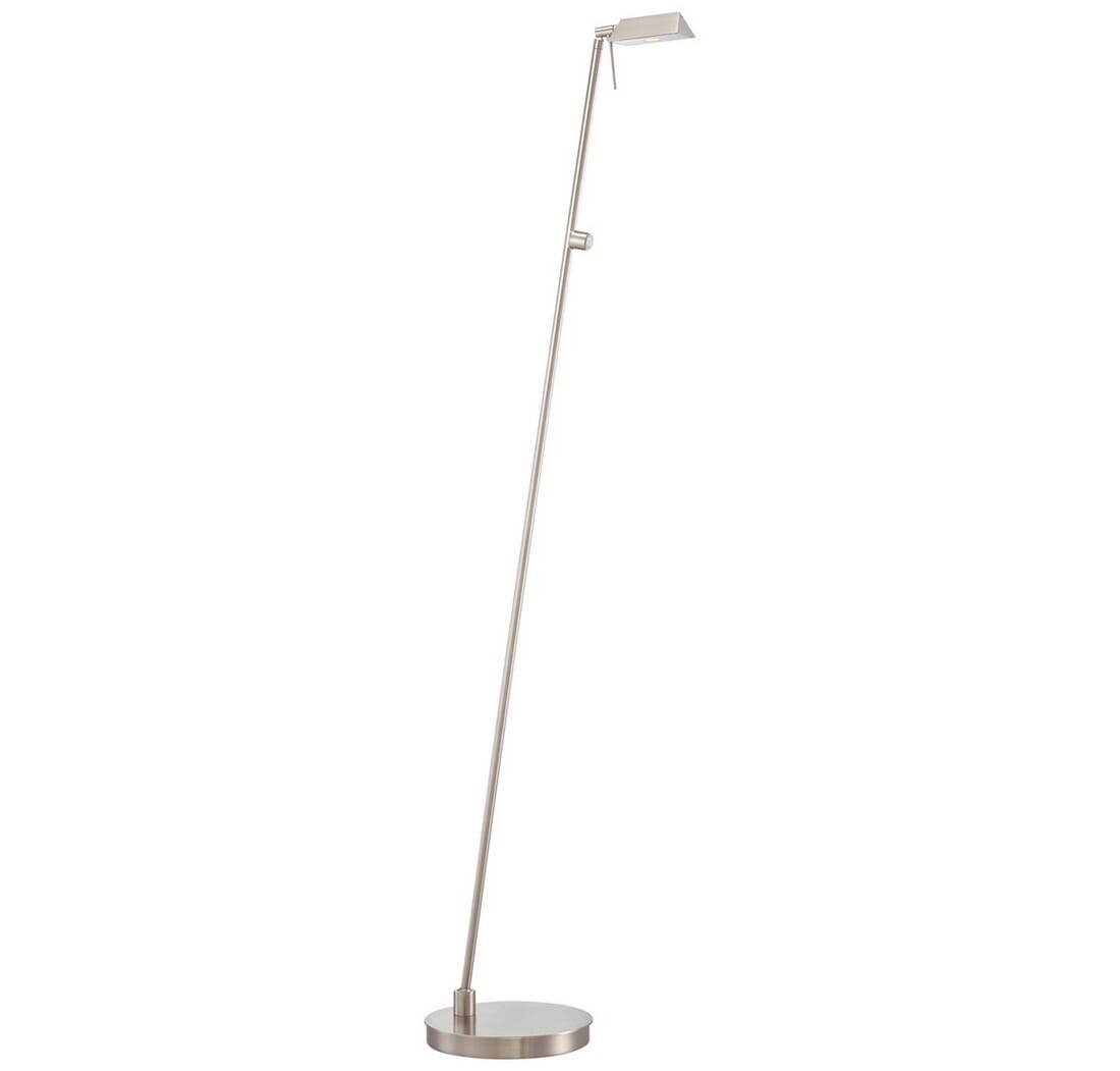 George Kovacs George'S Reading Room 50" Floor Lamp in Brushed Nickel