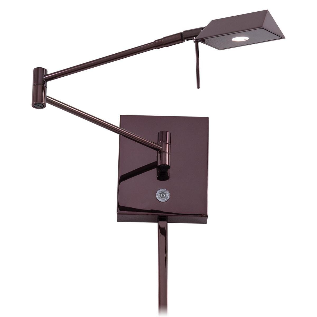 George Kovacs George's Reading Room 6" Wall Lamp in Chocolate Chrome