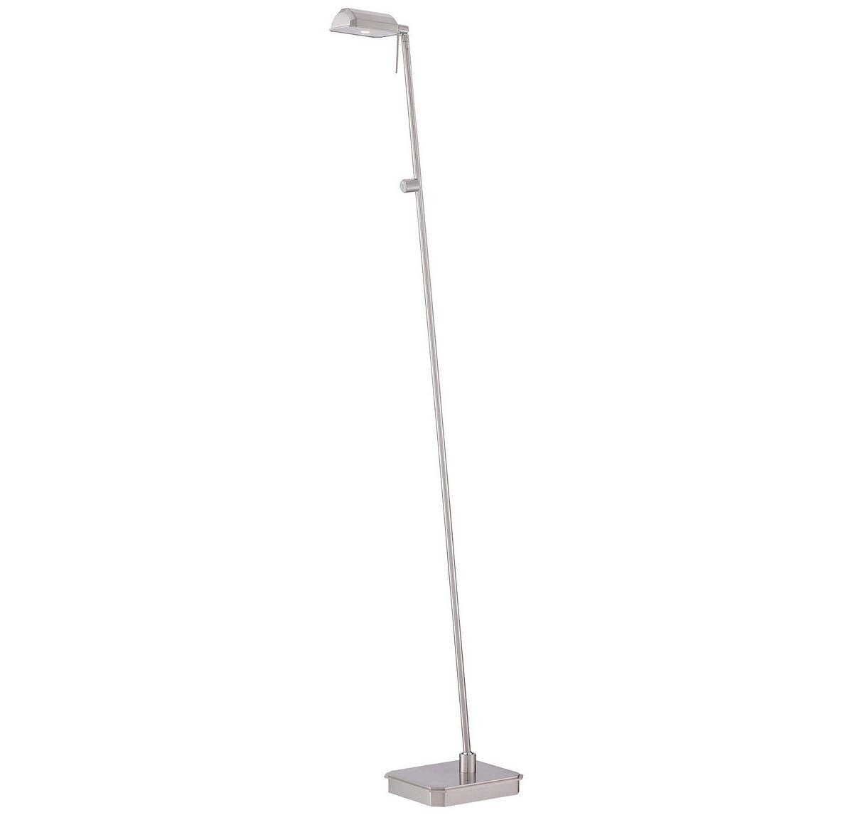 George Kovacs George'S Reading Room 51" Floor Lamp in Brushed Nickel