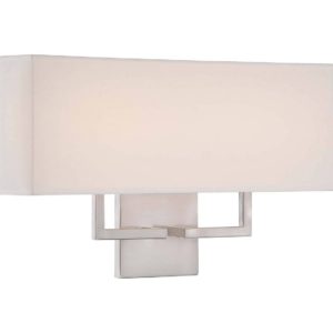 George Kovacs Rectangular LED Wall Sconce in Brushed Nickel