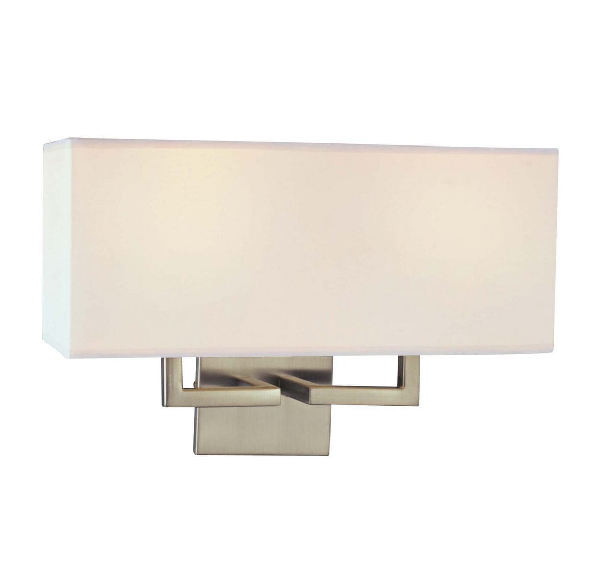 George Kovacs Rectangular Wall Sconce in Brushed Nickel