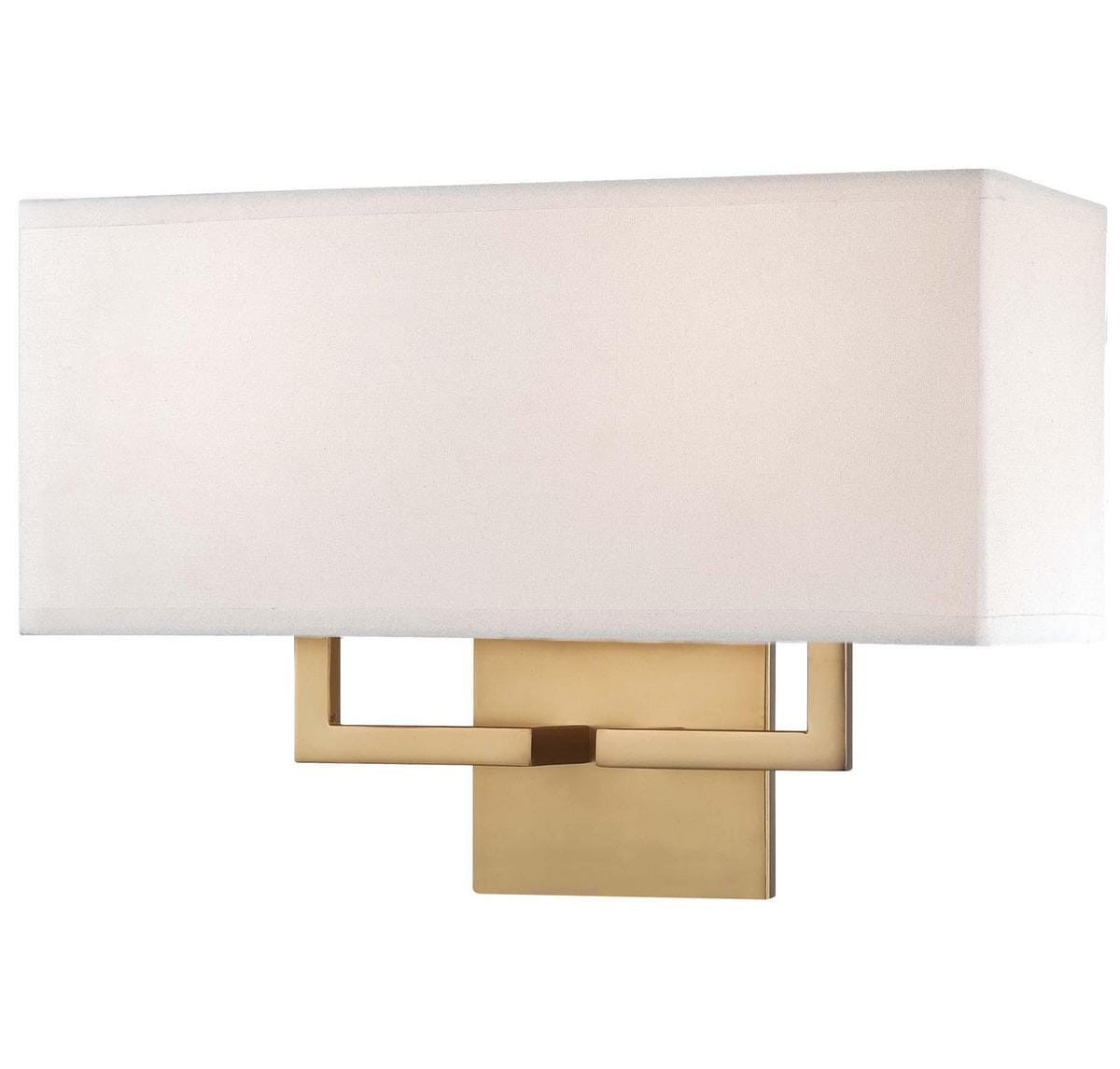 George Kovacs Rectangular Wall Sconce in Honey Gold