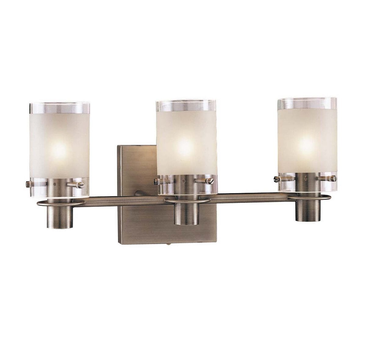 George Kovacs Chimes 3-Light 16" Bathroom Vanity Light in Antique Nickel