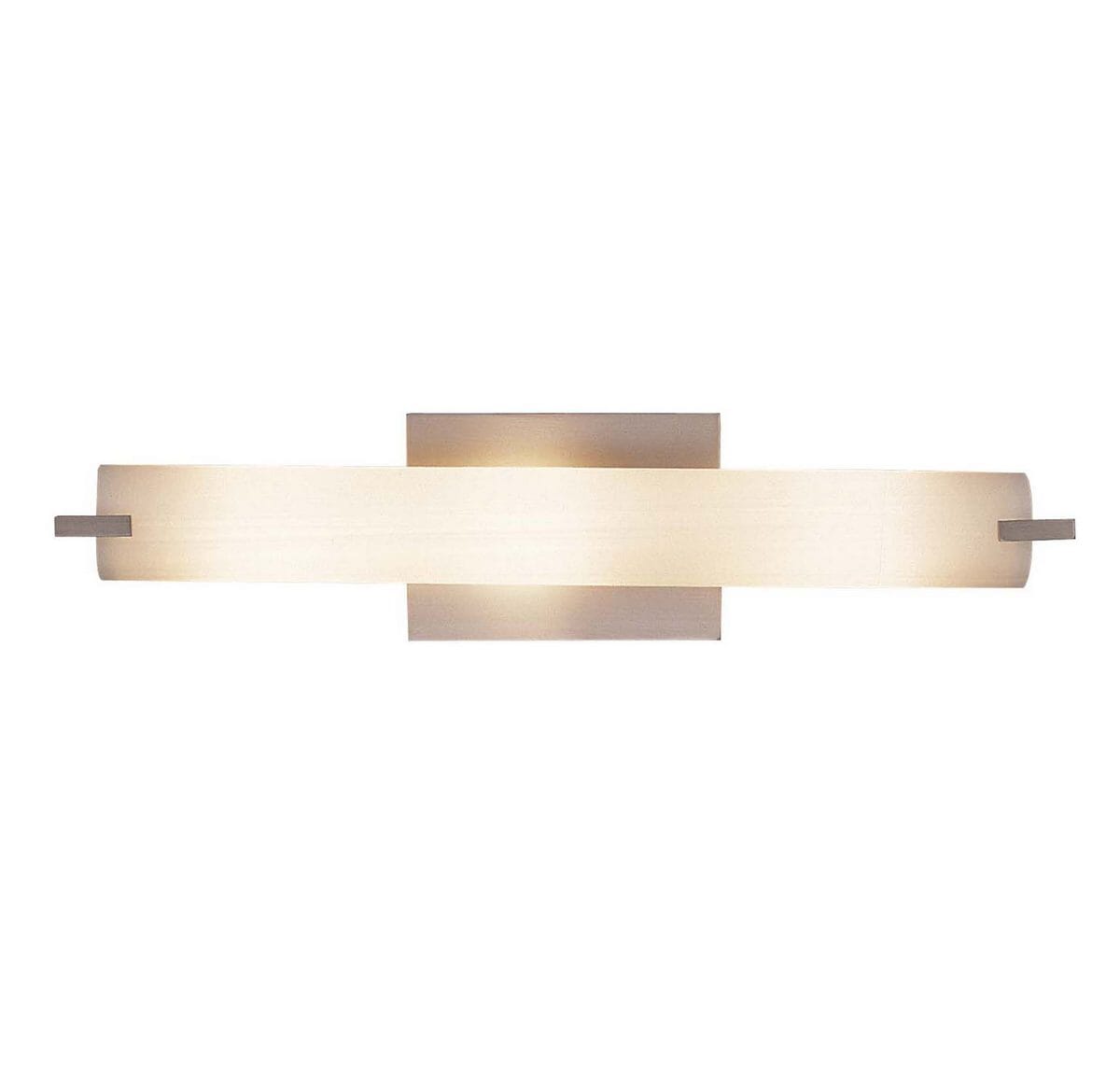 George Kovacs Tube 3-Light Bathroom Vanity Light in Brushed Nickel