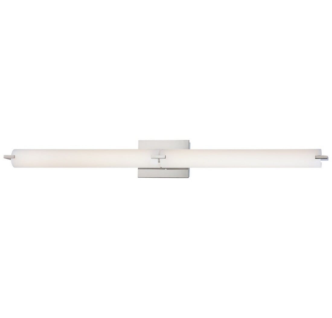 George Kovacs Tube LED Bathroom Vanity Light in Chrome