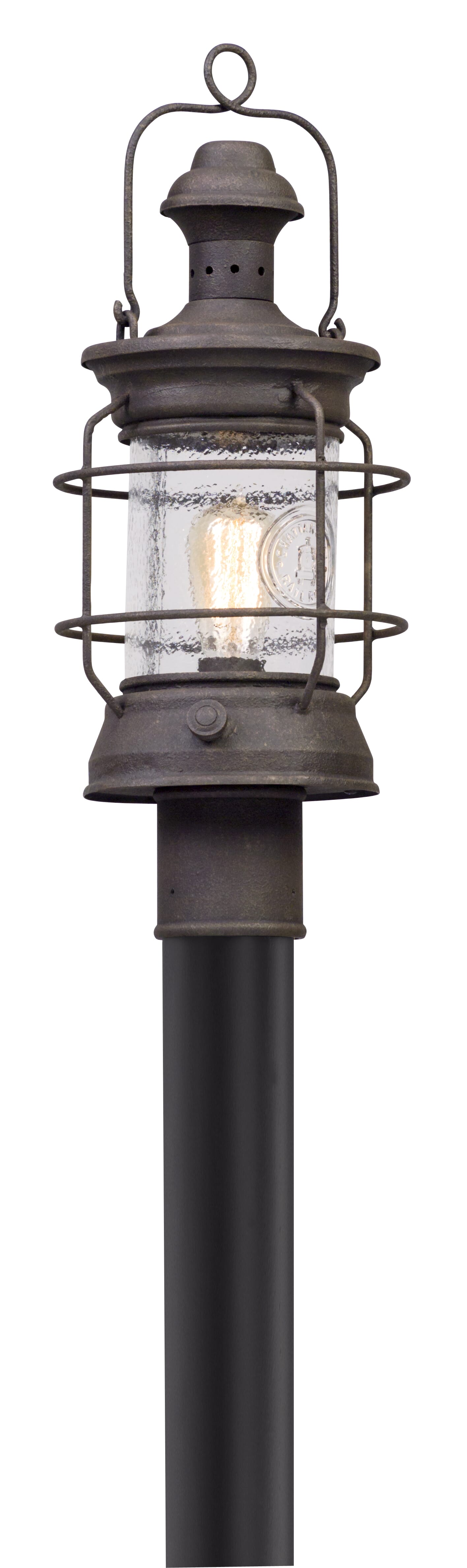 Troy Atkins 21" Outdoor Post Light in Centennial Rust