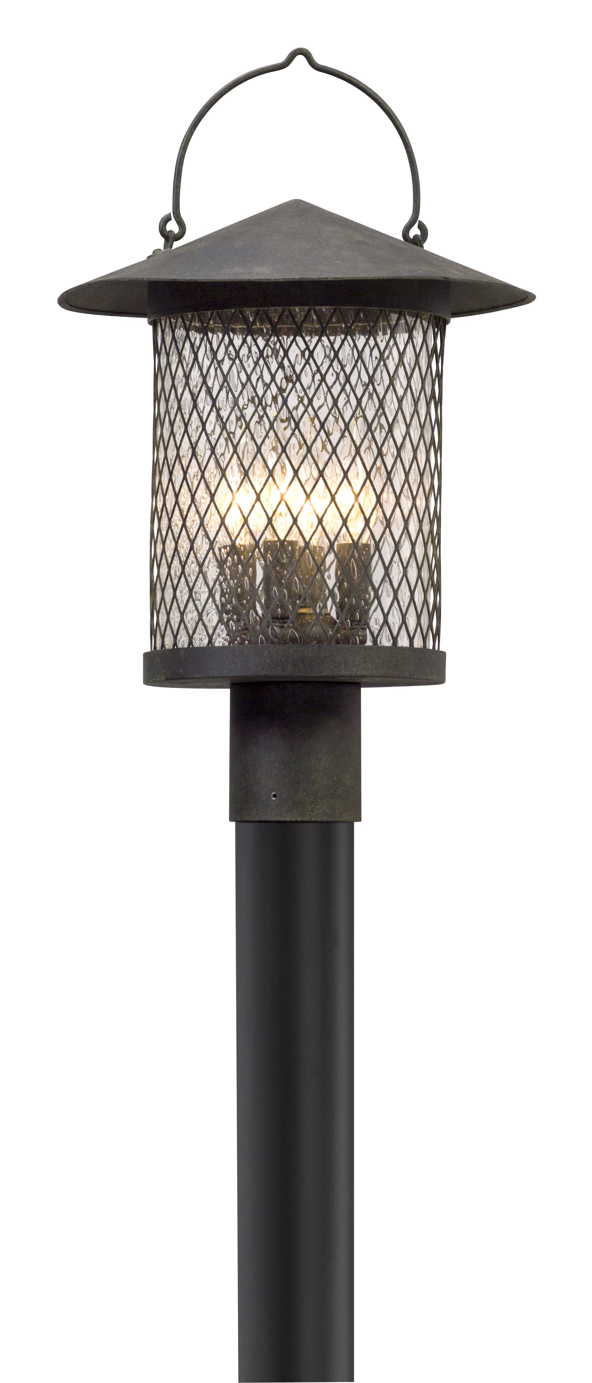 Troy Altamont 4-Light 20" Outdoor Post Light in French Iron