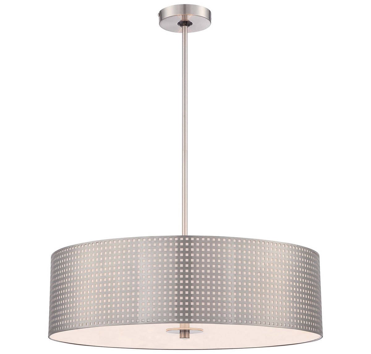 George Kovacs Grid 4-Light Pendant Light in Brushed Nickel