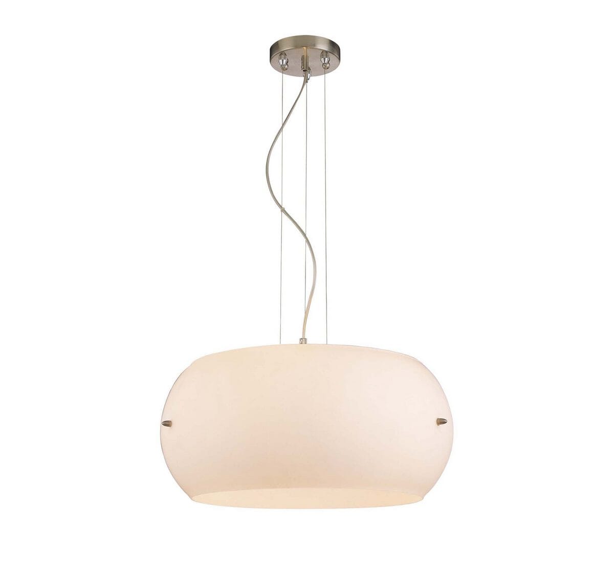 George Kovacs 3-Light 21" Pendant Light in Brushed Nickel