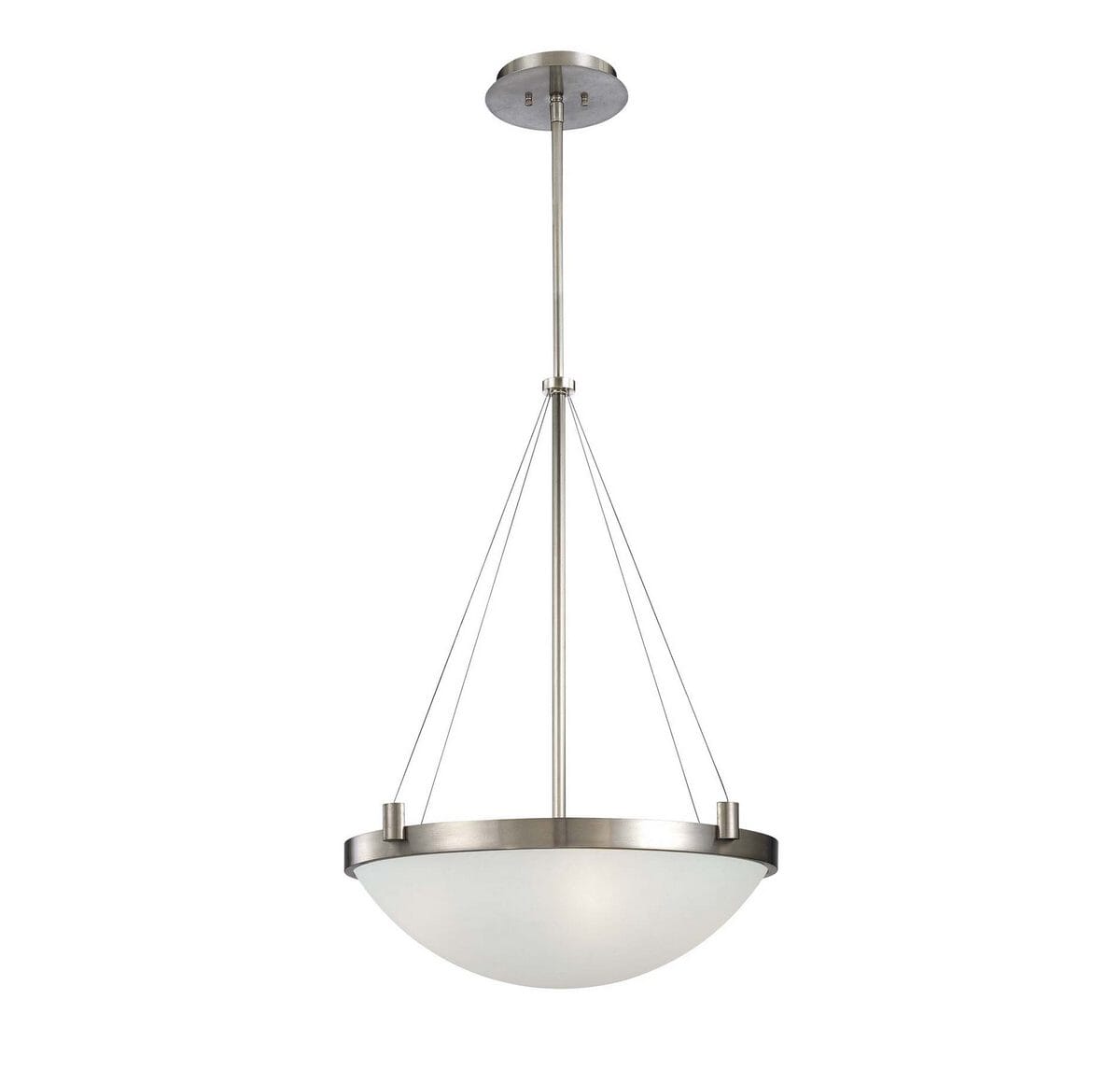 George Kovacs Suspended 4-Light 21" Pendant Light in Brushed Nickel