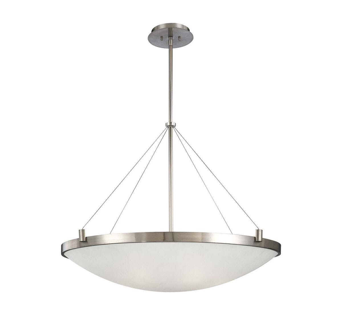 George Kovacs Suspended 6-Light 35" Pendant Light in Brushed Nickel