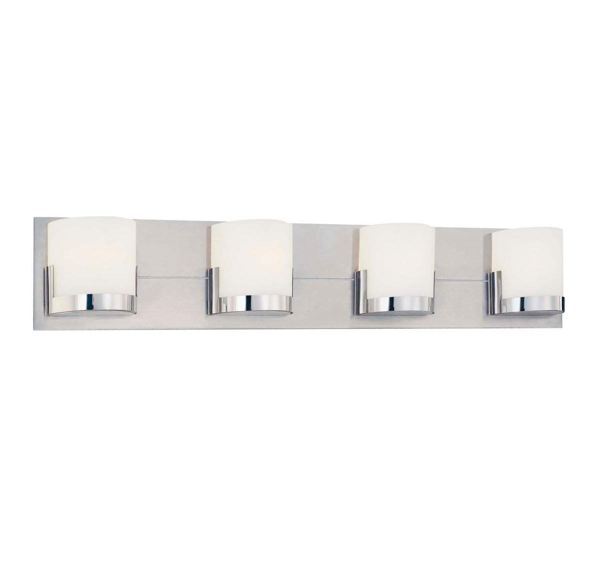 George Kovacs Convex 4-Light Bathroom Vanity Light in Chrome