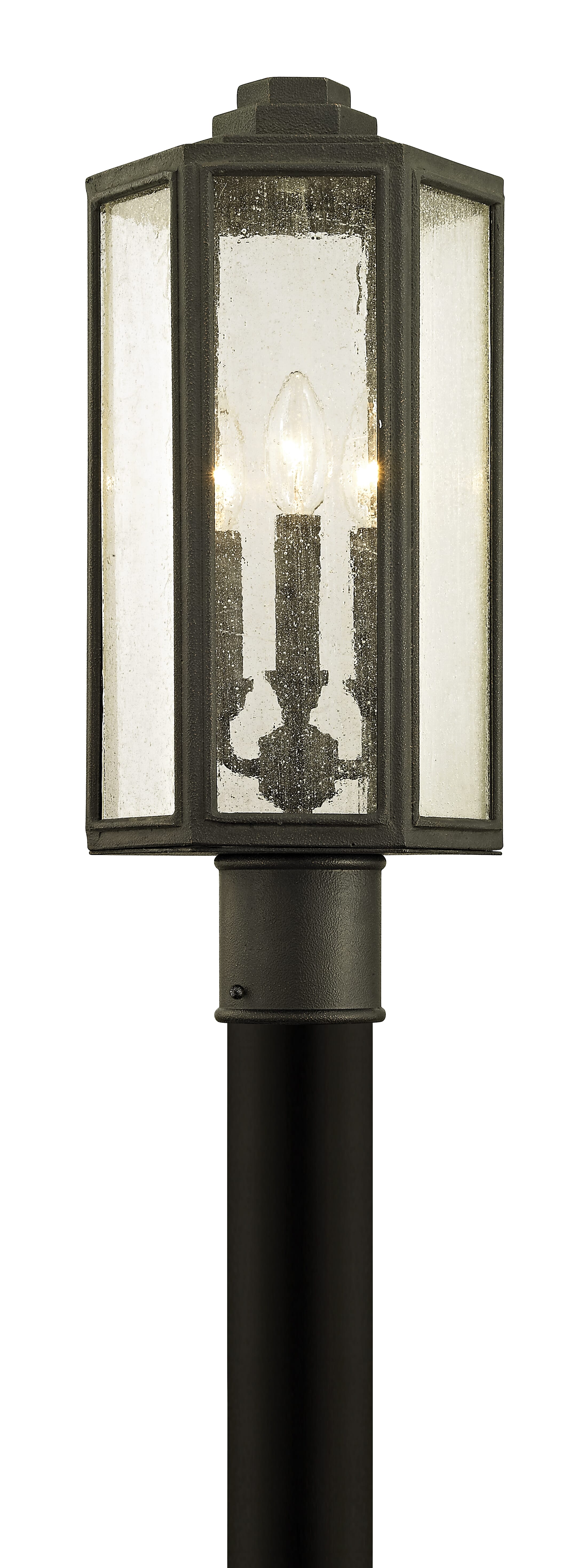 Troy Hancock 3-Light 20" Outdoor Post Light in Vintage Bronze