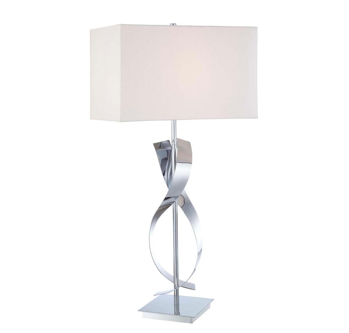 George Kovacs 33" Table Lamp in Chrome