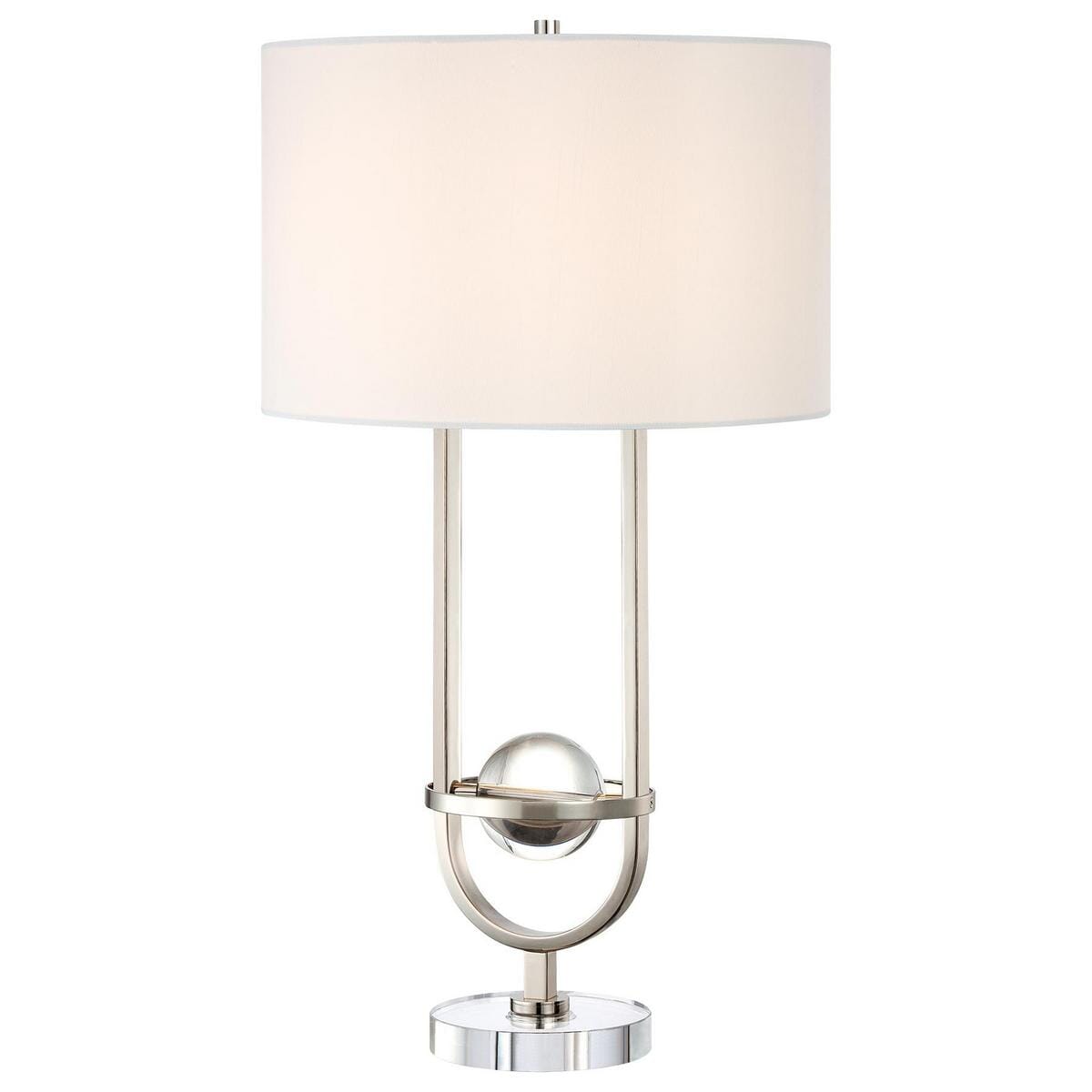 George Kovacs 30" Table Lamp in Polished Nickel