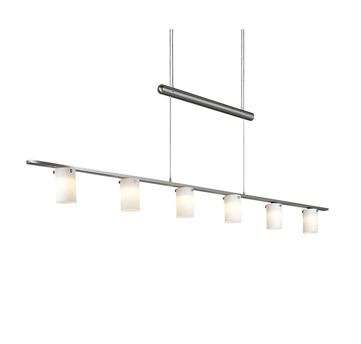 George Kovacs Pierce Counter Weight Linear Pendant Light in Nickel