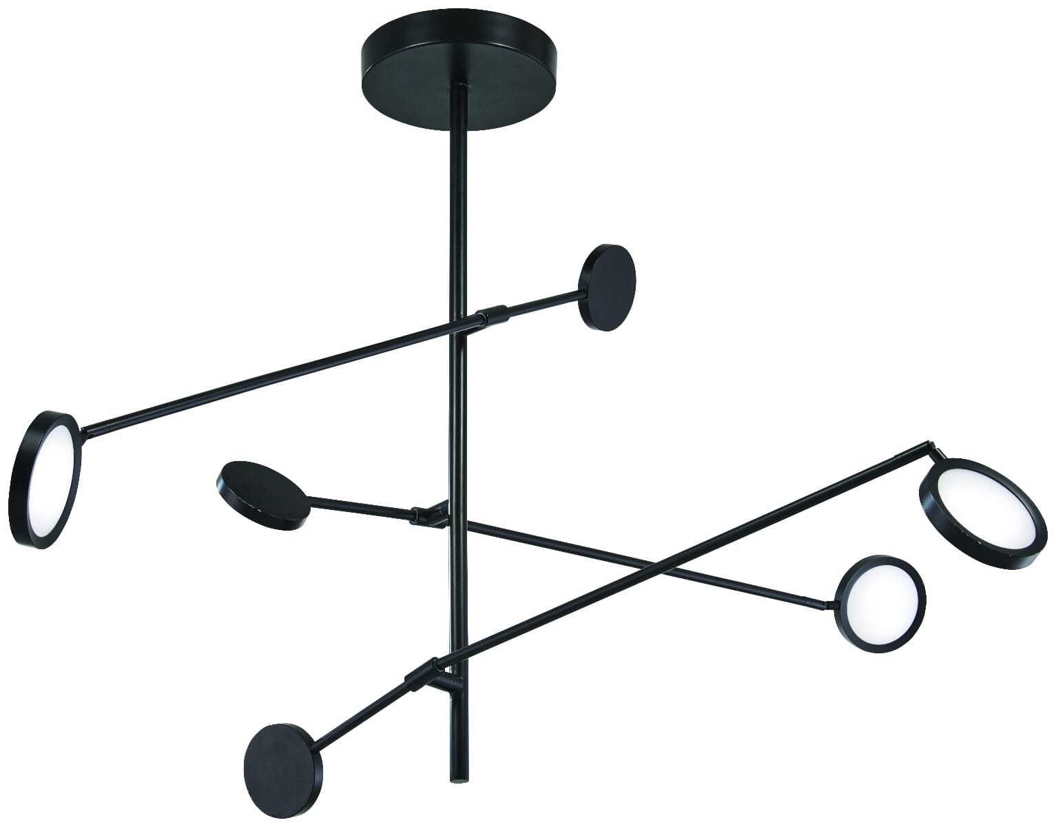 George Kovacs Radar 7" Pendant Light in Black