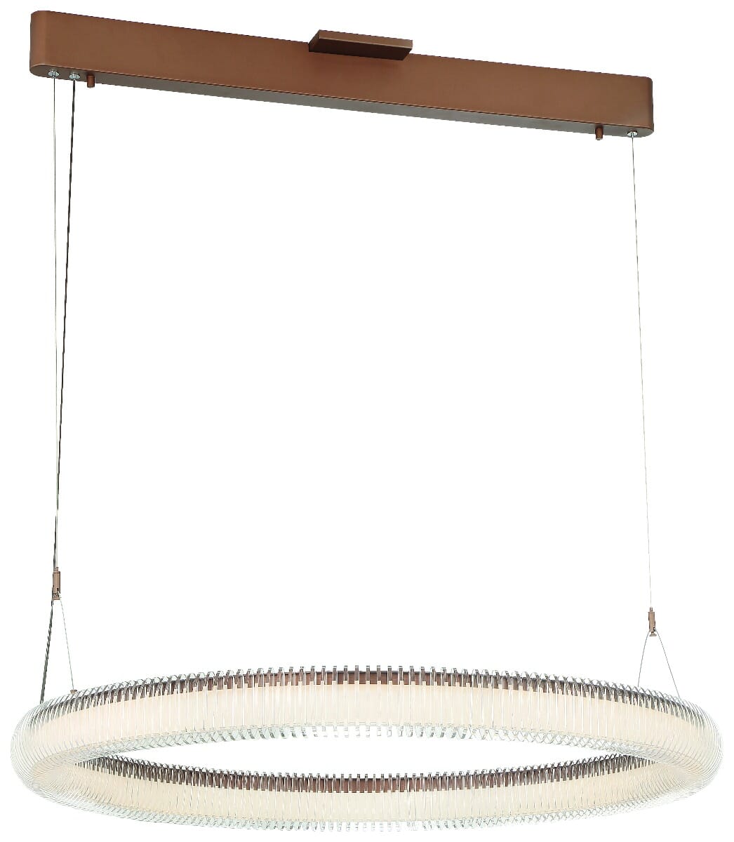 George Kovacs Roulette 41" Pendant Light in Satin Bronze