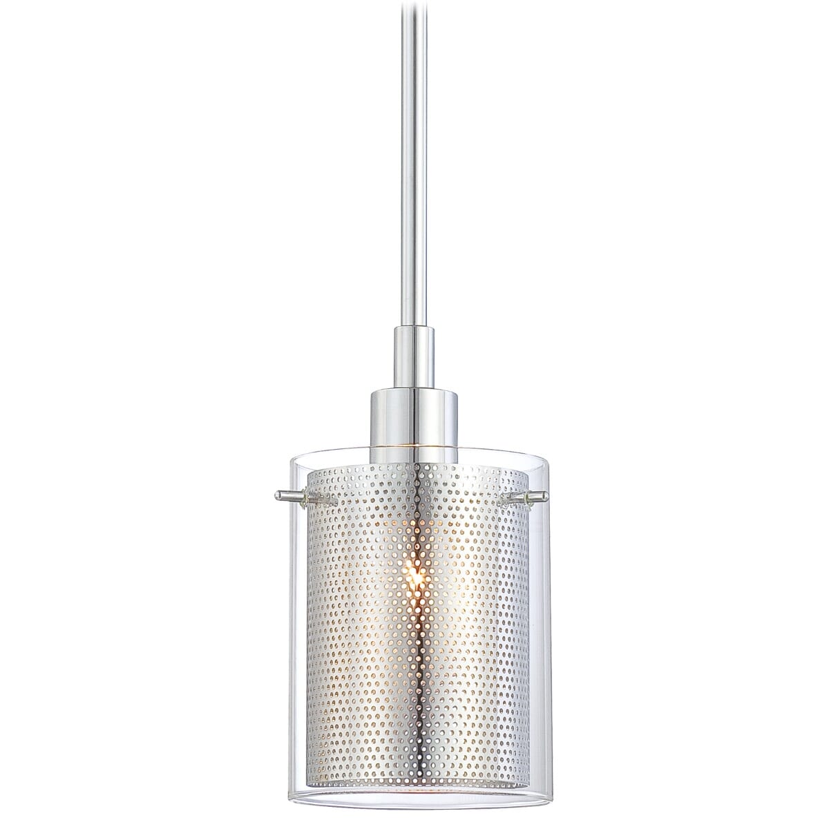 George Kovacs Grid Mini Pendant Light in Chrome