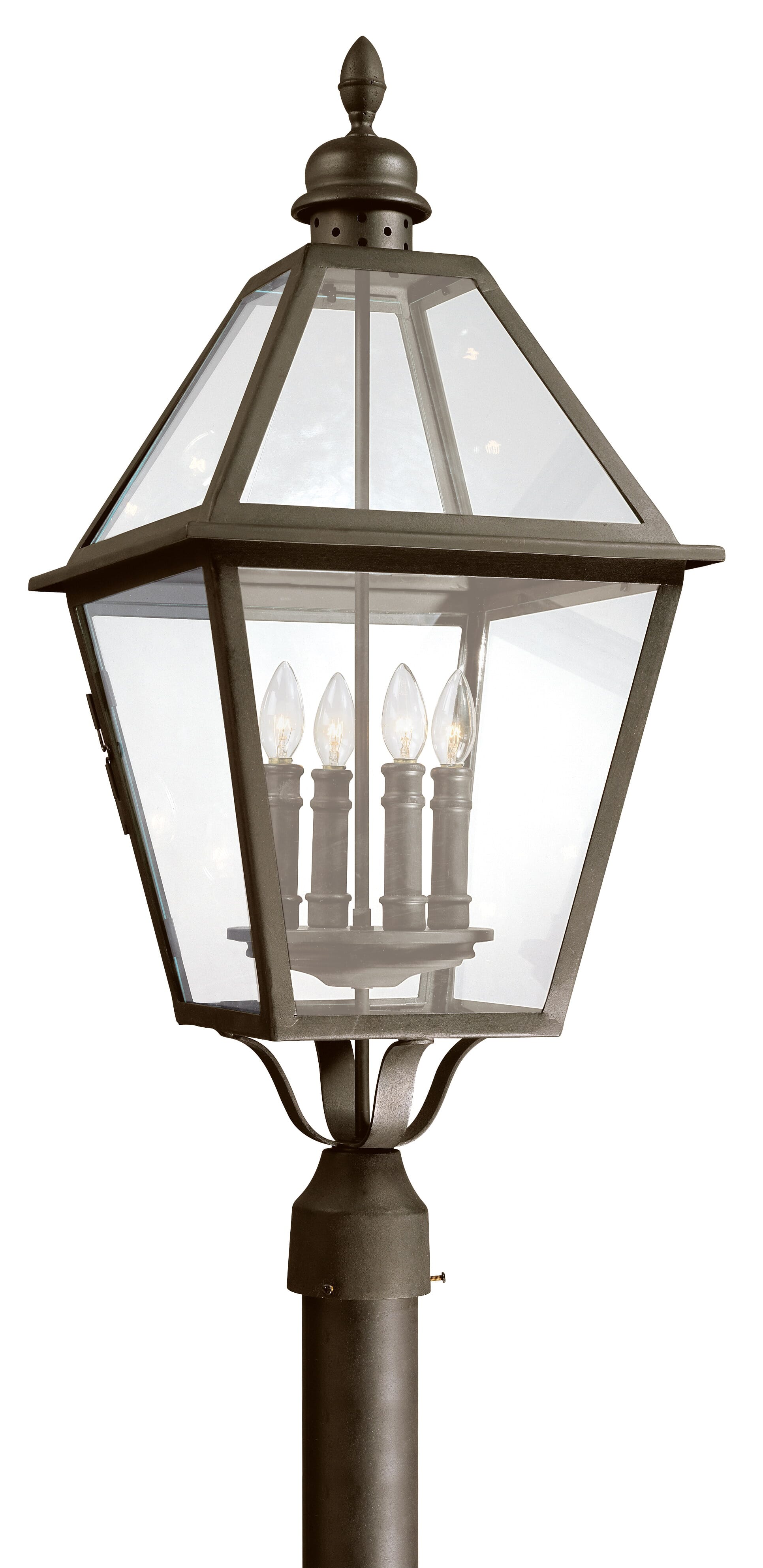 Troy Townsend 4-Light 32" Outdoor Post Light in Natural Bronze