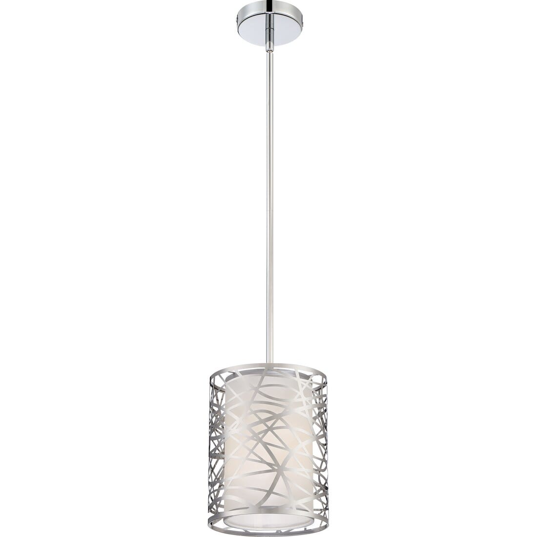 Quoizel Platinum Abode 8" Mini Pendant in Polished Chrome