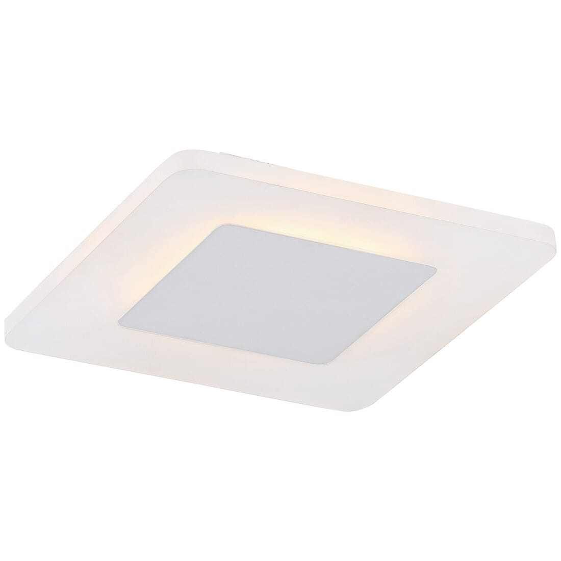 Quoizel Platinum Collection Aglow LED Flush Mount in White Lustre