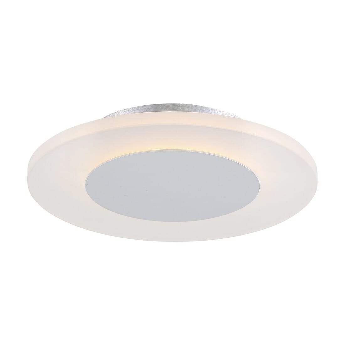 Quoizel Platinum Collection Aglow LED Flush Mount in White Lustre