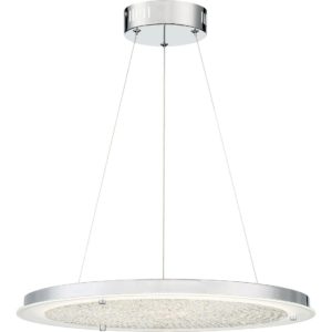 Quoizel Platinum Blaze 20.5" LED Pendant in Polished Chrome