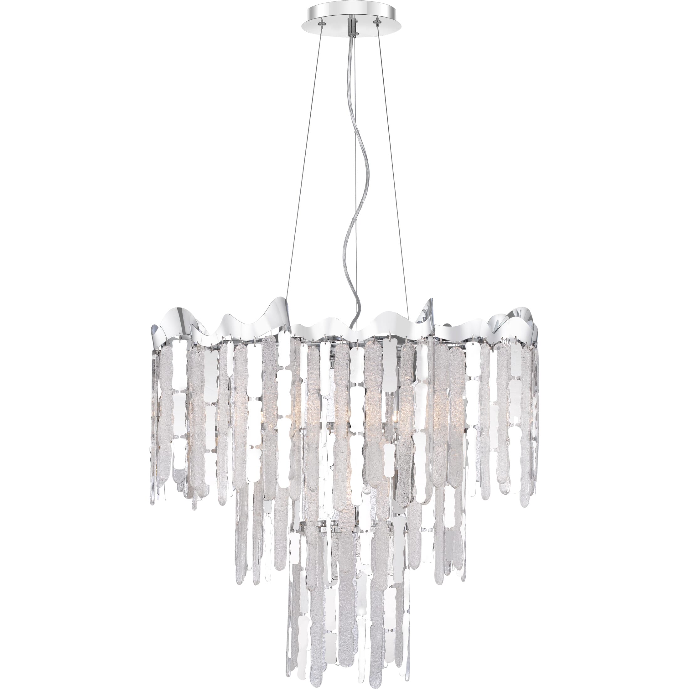 Quoizel Daybreak 7-Light 27" Pendant Light in Polished Chrome