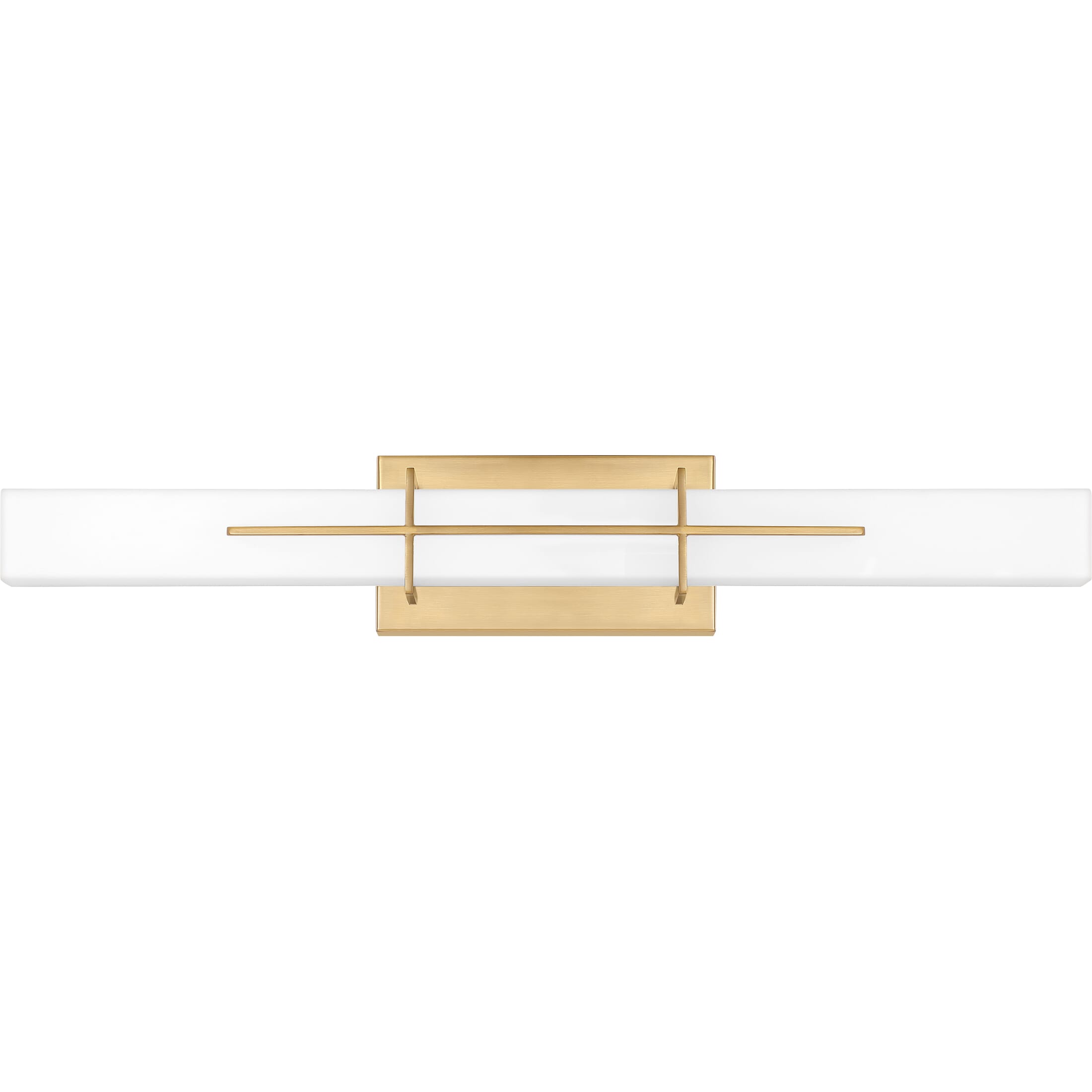 Quoizel Gemini 28" Bathroom Vanity Light in Aged Brass