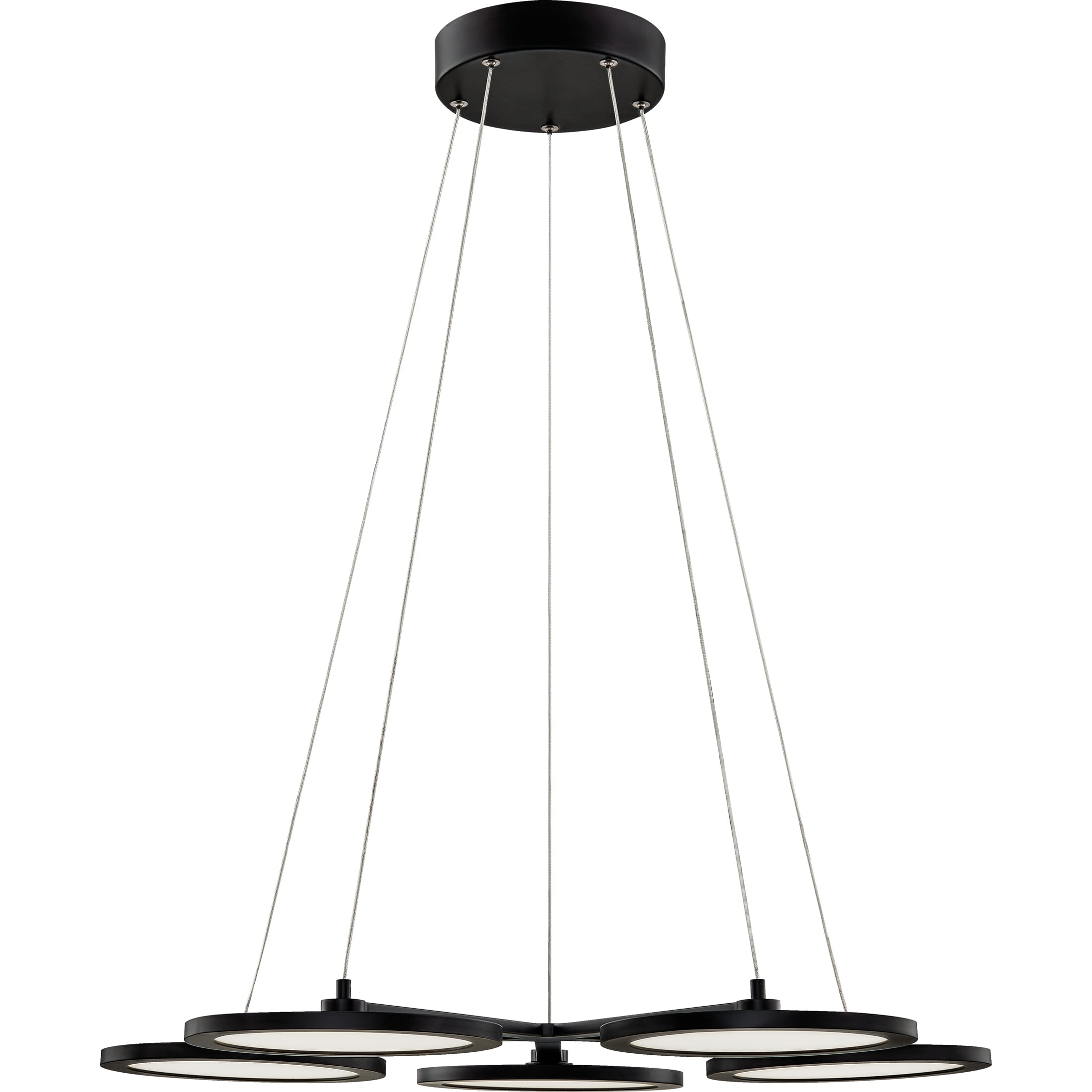 Quoizel Nitro 2" Contemporary Chandelier in Matte Black