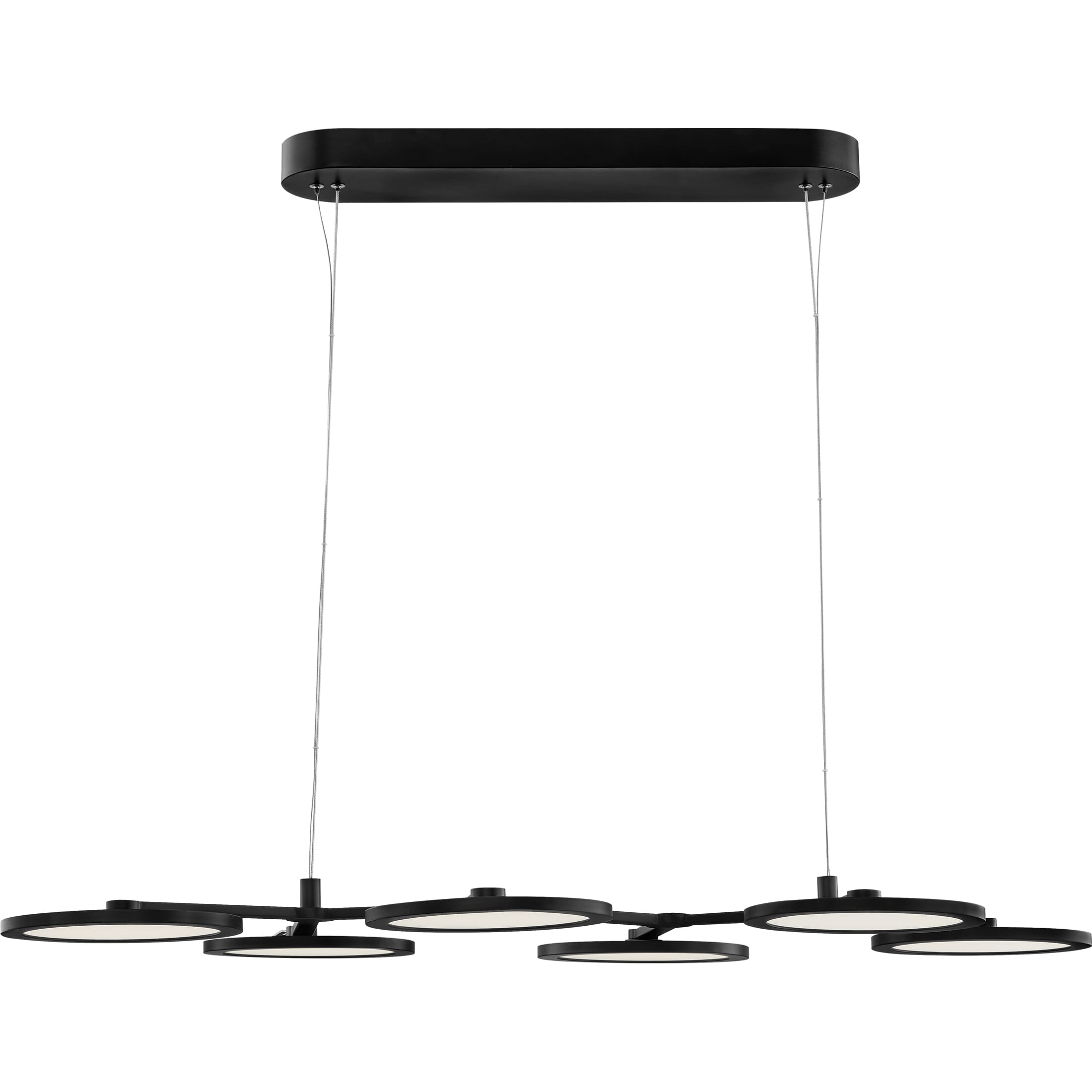 Quoizel Nitro 39" Kitchen Island Light in Matte Black