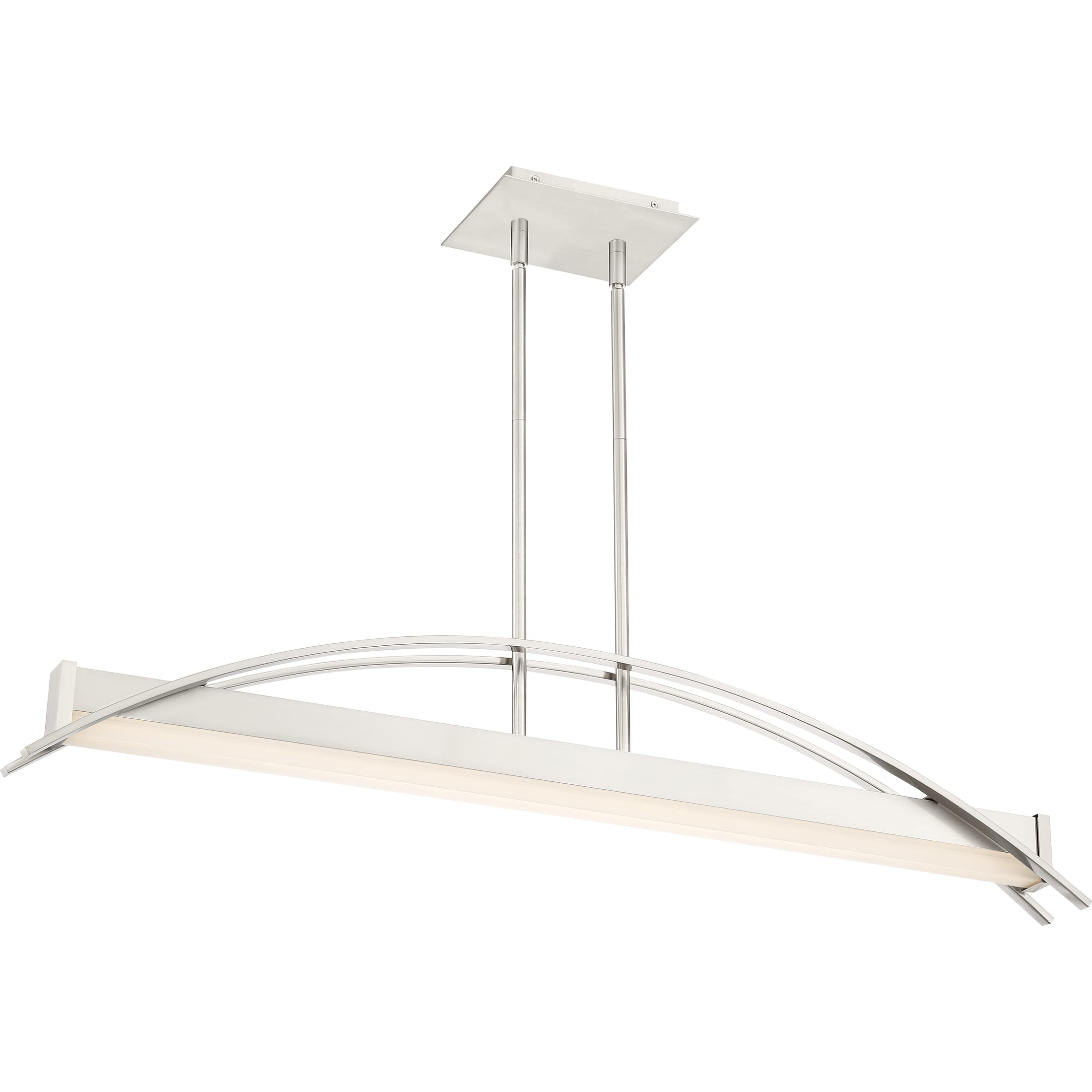 Quoizel Sabre 39" Kitchen Island Light in Brushed Nickel