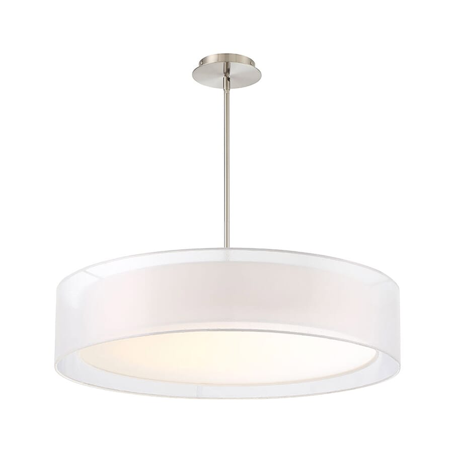 Modern Forms Metropolis 30" Pendant Light in Brushed Nickel