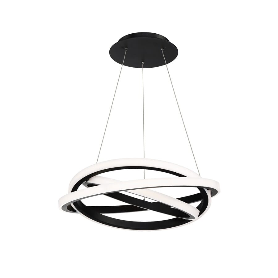 Modern Forms Veloce 26" Contemporary Chandelier in Black