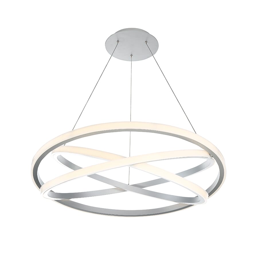 Modern Forms Veloce 38" Contemporary Chandelier in Titanium