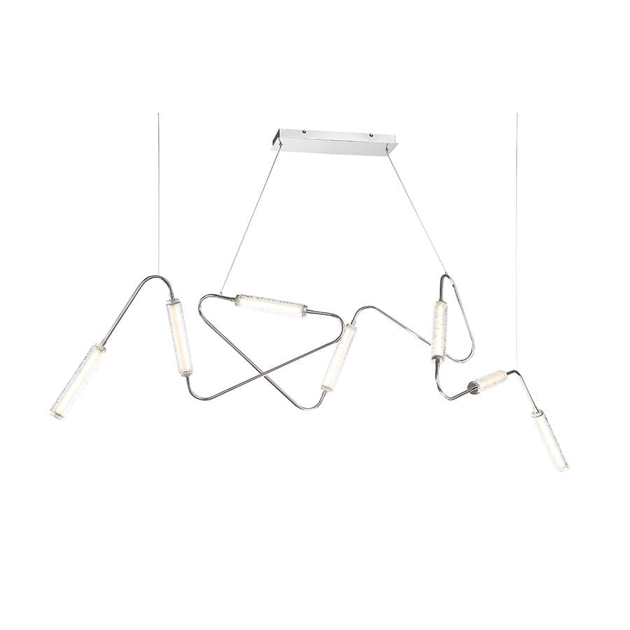 Modern Forms Firefly 65" Pendant Light in Polished Nickel