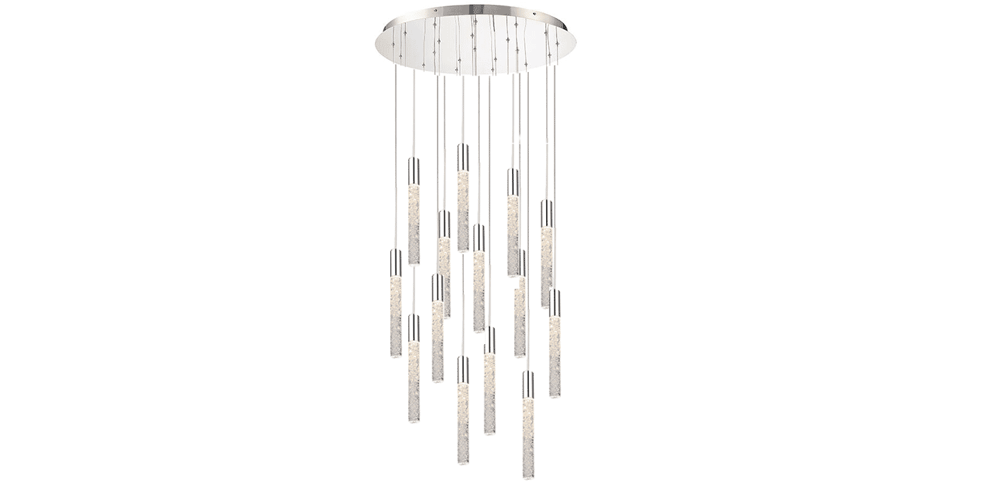 Modern Forms Magic 21-Light Chandelier in Polished Nickel