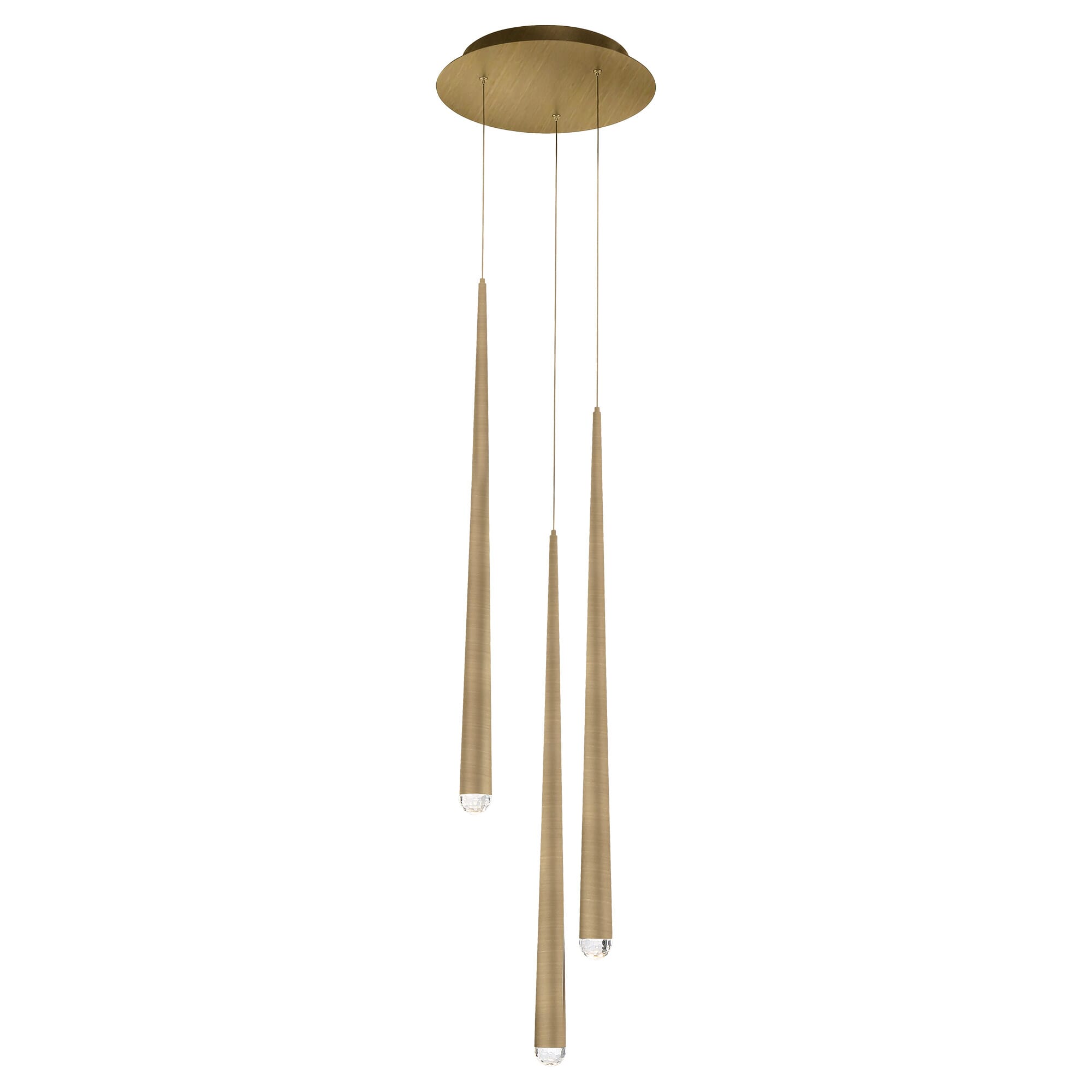 Modern Forms Cascade 5-Light Chandelier in Aged Brass